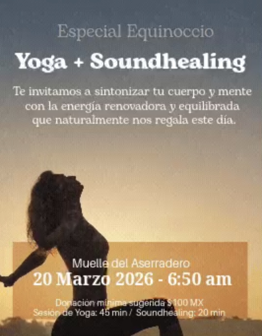 Yoga matutino equinoccio